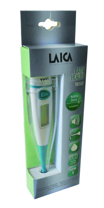 Laica Termómetro Digital TH3601 Blanco